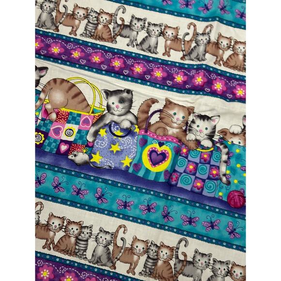 Cute Cats, Border, Fabric Panel, Catnip by Laurie Godin, Sewing, ~ 250622-WH 340 - Picture 2 of 5